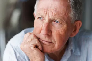 Depressed Elderly Man